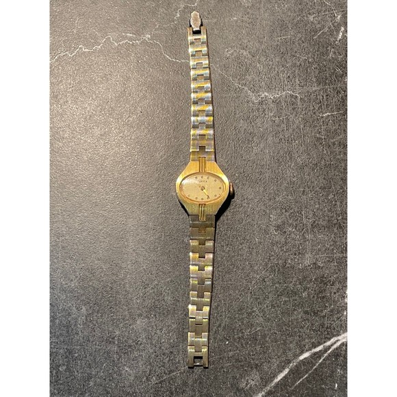Vintage Ladies Gold Tone Timex Mechanical Wind Up Watch - Picture 2 of 4